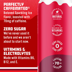 Sparkling Ice lata en mano para mostrar tamaño real y conveniencia portátil