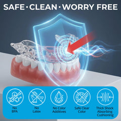 Sparkling White Smiles protector moldeándose por ebullición para ajuste personalizado
