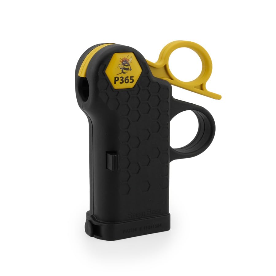 Speed Beez vista frontal del cargador P365 mostrando facilidad de uso
