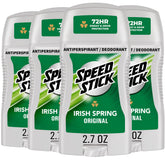 Speed Stick vista frontal del pack de cuatro, conveniencia y ahorro