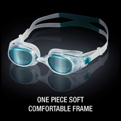 Speedo Hydrospex Classic close-up profile of soft one-piece frame for comfortable seal
