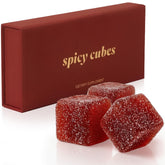 Spicy Cubes frente del empaque premium, presentación discreta y atractiva