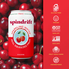 Spindrift pack de 24 latas Cherry ideal para fiestas y reuniones