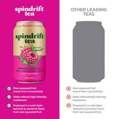 Spindrift frambuesas exprimidas y jugo para sabor auténtico