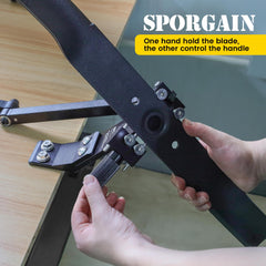 SporGain primer plano del mango 25mm que mejora el agarre y control en el afilado