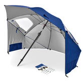 Sport-Brella vista frontal con dosel grande y sombra amplia