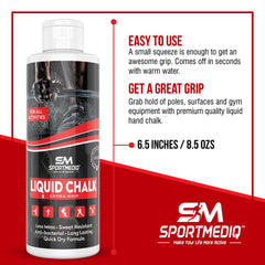 SPORTMEDIQ textura cremosa en gota, absorción rápida y sin polvo