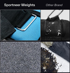 Sportneer primer plano del neopreno suave que ofrece ajuste confortable