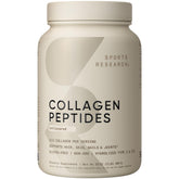 Sports Research envase frontal mostrando 2 lb y texto sin sabor para uso versátil