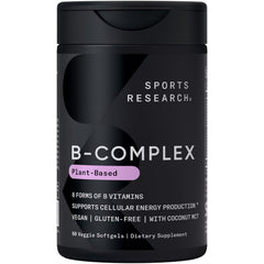 Sports Research frasco frontal mostrando etiqueta y beneficios