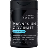 Sports Research envase frontal mostrando 120 softgels y etiqueta clara beneficio de absorción