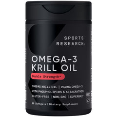 Sports Research frasco frontal mostrando 60 cápsulas y sello Superba2