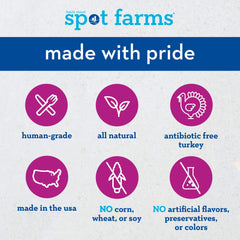 Spot Farms ingredientes arándanos y avena resaltando origen natural