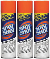 Spot Shot frente del paquete mostrando los tres botes y beneficios visibles