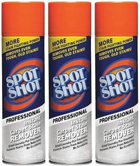 Spot Shot frente del paquete mostrando los tres botes y beneficios visibles