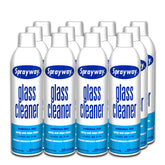 Sprayway vista frontal del pack de 12 con etiqueta legible y beneficio limpieza eficiente
