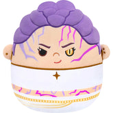 Squishmallows Rumi frente con empaque mostrando licencia oficial y atractivo visual