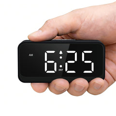 Srubambi vista frontal del reloj con pantalla LED, claro y legible
