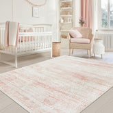 Srugn alfombra vista frontal mostrando color rosa y acabado suave