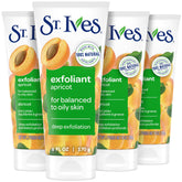 St. Ives frente del tubo Apricot mostrando diseño y beneficio limpieza