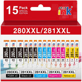 st@r ink paquete frontal mostrando los 15 cartuchos y ahorro