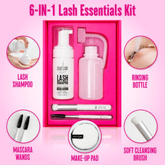 STACY LASH etiqueta en primer plano con instrucciones legibles y seguridad