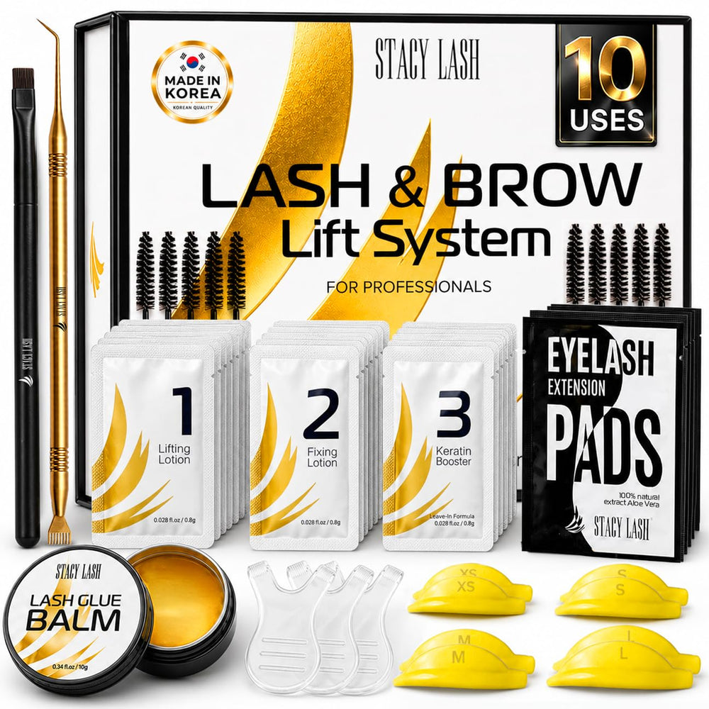 STACY LASH empaque frontal del kit con todo incluido, práctico para profesionales