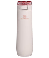 STANLEY Flowstate vista frontal en Rose Quartz mostrando diseño y tamaño práctico