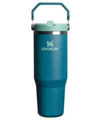 STANLEY vaso IceFlow 2.0 frontal en Coastal Teal, diseño portátil