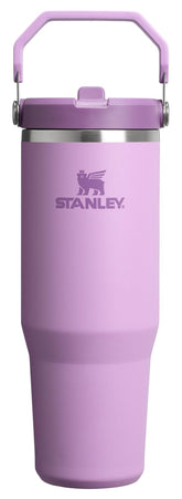 STANLEY IceFlow 2.0 frente lilac mostrando el vaso y tapa, resistencia y estilo