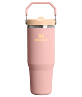 STANLEY vaso IceFlow 30 oz frontal mostrando color Peach Rose y estética resistente