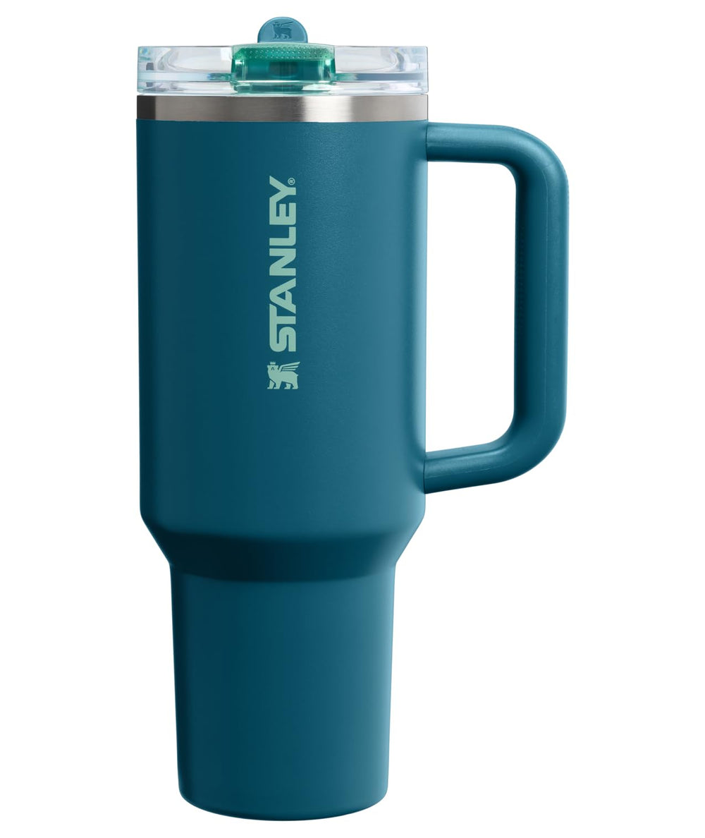 STANLEY Quencher vista frontal con asa, práctico y resistente