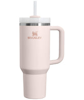 STANLEY Quencher vista frontal 40 oz Rose Quartz, capacidad y estilo práctico