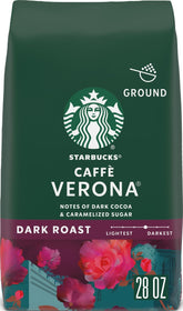 Starbucks bolsa frontal Caffè Verona mostrando diseño y frescura
