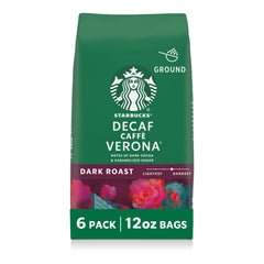 Starbucks paquete frontal mostrando nombre y diseño, ideal para reconocimiento de marca