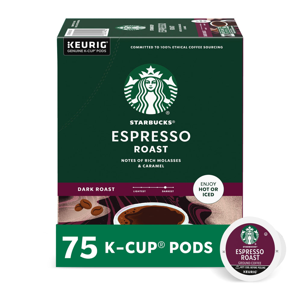 Starbucks empaque frontal mostrando la marca y cantidad, conveniencia inmediata