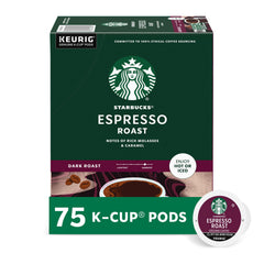 Starbucks empaque frontal mostrando la marca y cantidad, conveniencia inmediata
