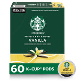 Starbucks K-Cup vainilla vista frontal mostrando las cajas y beneficios prácticos