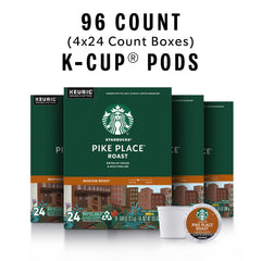 Starbucks Pike Place cápsula K-Cup en primer plano, extracción uniforme