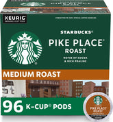 Starbucks Pike Place frontal del empaque mostrando 96 cápsulas y marca