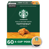 Starbucks Toffeenut vista frontal de la caja mostrando branding y cantidad