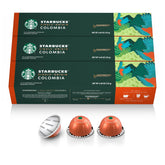 Starbucks cápsula frontal del empaque mostrando marca y ventaja de sabor