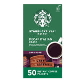 Starbucks caja frontal con 50 sobres, conveniencia y sabor consistente