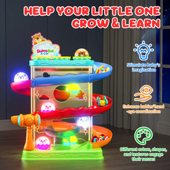 Stay Fun detalle de las pistas apiladas para juego multisensorial