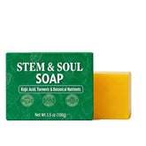 Stem and Soul barra frontal con caja, muestra presentación y beneficios
