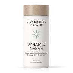 Stonehenge Health Dynamic Nerve frente del envase mostrando presentación y benefici