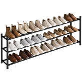 STORAGE MANIAC estante frontal extendido mostrando capacidad y orden
