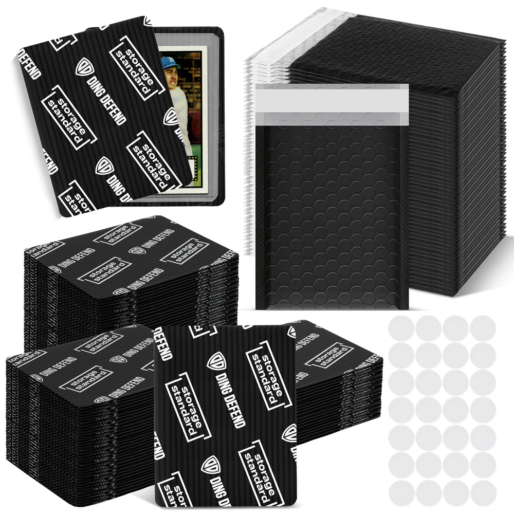 Storage Standard Ding Defend protector frontal mostrando tarjeta segura y acabado negro