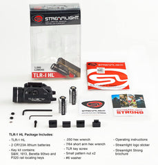 Streamlight TLR-1 HL montada en pistola demostrando montaje seguro