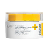 StriVectin envase frontal mostrando la crema de cuello y beneficio reafirmante